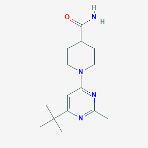 molecular formula C15H24N4O B6434800 1-(6-tert-butyl-2-methylpyrimidin-4-yl)piperidine-4-carboxamide CAS No. 2549004-90-0