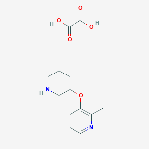 molecular formula C13H18N2O5 B6434808 2-methyl-3-(piperidin-3-yloxy)pyridine; oxalic acid CAS No. 2549049-21-8