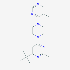 molecular formula C18H26N6 B6434829 4-tert-butyl-2-methyl-6-[4-(5-methylpyrimidin-4-yl)piperazin-1-yl]pyrimidine CAS No. 2549003-60-1