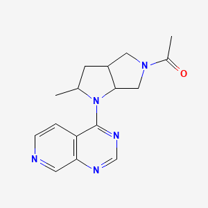 molecular formula C16H19N5O B6434890 1-(2-methyl-1-{pyrido[3,4-d]pyrimidin-4-yl}-octahydropyrrolo[2,3-c]pyrrol-5-yl)ethan-1-one CAS No. 2549010-13-9