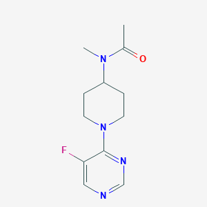 N-[1-(5-fluoropyrimidin-4-yl)piperidin-4-yl]-N-methylacetamide