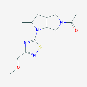 1-{1-[3-(methoxymethyl)-1,2,4-thiadiazol-5-yl]-2-methyl-octahydropyrrolo[2,3-c]pyrrol-5-yl}ethan-1-one