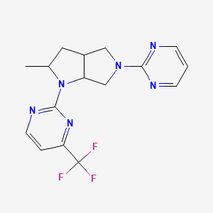 2-[2-methyl-5-(pyrimidin-2-yl)-octahydropyrrolo[2,3-c]pyrrol-1-yl]-4-(trifluoromethyl)pyrimidine