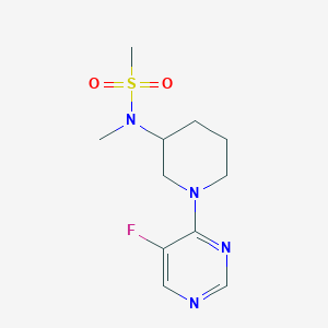 molecular formula C11H17FN4O2S B6435071 N-[1-(5-fluoropyrimidin-4-yl)piperidin-3-yl]-N-methylmethanesulfonamide CAS No. 2549011-65-4