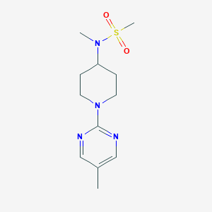 molecular formula C12H20N4O2S B6435088 N-methyl-N-[1-(5-methylpyrimidin-2-yl)piperidin-4-yl]methanesulfonamide CAS No. 2549012-80-6