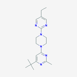 molecular formula C19H28N6 B6435132 4-tert-butyl-6-[4-(5-ethylpyrimidin-2-yl)piperazin-1-yl]-2-methylpyrimidine CAS No. 2549038-38-0