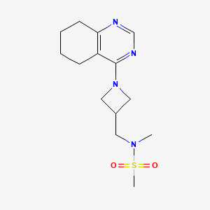 molecular formula C14H22N4O2S B6435242 N-methyl-N-{[1-(5,6,7,8-tetrahydroquinazolin-4-yl)azetidin-3-yl]methyl}methanesulfonamide CAS No. 2549054-79-5
