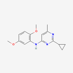 2-cyclopropyl-N-(2,5-dimethoxyphenyl)-6-methylpyrimidin-4-amine