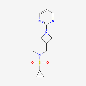 N-methyl-N-{[1-(pyrimidin-2-yl)azetidin-3-yl]methyl}cyclopropanesulfonamide