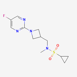 N-{[1-(5-fluoropyrimidin-2-yl)azetidin-3-yl]methyl}-N-methylcyclopropanesulfonamide