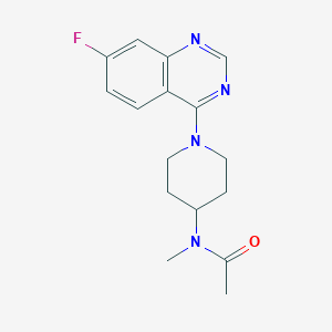 N-[1-(7-fluoroquinazolin-4-yl)piperidin-4-yl]-N-methylacetamide