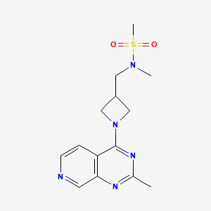 molecular formula C14H19N5O2S B6435533 N-methyl-N-[(1-{2-methylpyrido[3,4-d]pyrimidin-4-yl}azetidin-3-yl)methyl]methanesulfonamide CAS No. 2549041-89-4