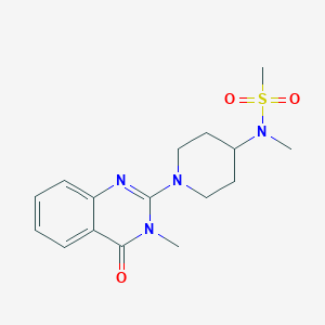 N-methyl-N-[1-(3-methyl-4-oxo-3,4-dihydroquinazolin-2-yl)piperidin-4-yl]methanesulfonamide