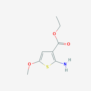 molecular formula C8H11NO3S B064357 Ethyl 2-amino-5-methoxythiophene-3-carboxylate CAS No. 179115-14-1