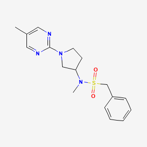 N-methyl-N-[1-(5-methylpyrimidin-2-yl)pyrrolidin-3-yl]-1-phenylmethanesulfonamide