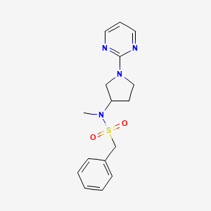 N-methyl-1-phenyl-N-[1-(pyrimidin-2-yl)pyrrolidin-3-yl]methanesulfonamide