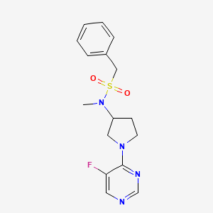 N-[1-(5-fluoropyrimidin-4-yl)pyrrolidin-3-yl]-N-methyl-1-phenylmethanesulfonamide