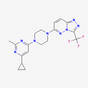 4-cyclopropyl-2-methyl-6-{4-[3-(trifluoromethyl)-[1,2,4]triazolo[4,3-b]pyridazin-6-yl]piperazin-1-yl}pyrimidine