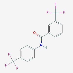 molecular formula C15H9F6NO B064360 3-(三氟甲基)-N-[4-(三氟甲基)苯基]苯甲酰胺 CAS No. 195371-89-2