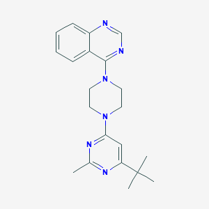 molecular formula C21H26N6 B6436031 4-[4-(6-tert-butyl-2-methylpyrimidin-4-yl)piperazin-1-yl]quinazoline CAS No. 2549065-70-3