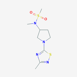 N-methyl-N-[1-(3-methyl-1,2,4-thiadiazol-5-yl)pyrrolidin-3-yl]methanesulfonamide