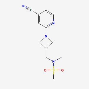 N-{[1-(4-cyanopyridin-2-yl)azetidin-3-yl]methyl}-N-methylmethanesulfonamide