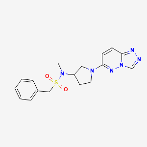 N-methyl-1-phenyl-N-(1-{[1,2,4]triazolo[4,3-b]pyridazin-6-yl}pyrrolidin-3-yl)methanesulfonamide