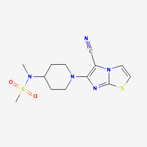 N-(1-{5-cyanoimidazo[2,1-b][1,3]thiazol-6-yl}piperidin-4-yl)-N-methylmethanesulfonamide