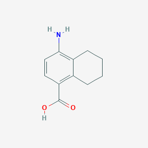 molecular formula C11H13NO2 B064363 4-Amino-5,6,7,8-tetrahydronaphthalene-1-carboxylic acid CAS No. 184163-26-6