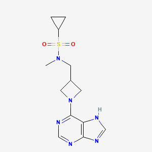 N-methyl-N-{[1-(9H-purin-6-yl)azetidin-3-yl]methyl}cyclopropanesulfonamide