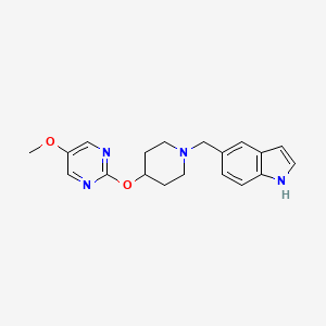 molecular formula C19H22N4O2 B6436651 5-({4-[(5-methoxypyrimidin-2-yl)oxy]piperidin-1-yl}methyl)-1H-indole CAS No. 2549012-58-8