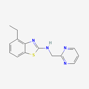 4-ethyl-N-[(pyrimidin-2-yl)methyl]-1,3-benzothiazol-2-amine