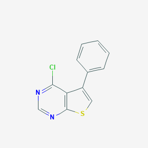 molecular formula C12H7ClN2S B064367 4-氯-5-苯基噻吩[2,3-d]嘧啶 CAS No. 182198-35-2