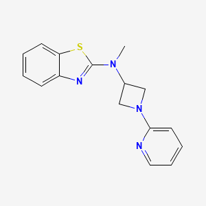 N-methyl-N-[1-(pyridin-2-yl)azetidin-3-yl]-1,3-benzothiazol-2-amine