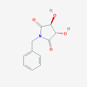 molecular formula C11H11NO4 B064368 (3S,4S)-1-苄基-3,4-二羟基吡咯烷-2,5-二酮 CAS No. 187032-53-7