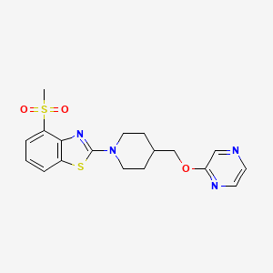 4-methanesulfonyl-2-{4-[(pyrazin-2-yloxy)methyl]piperidin-1-yl}-1,3-benzothiazole