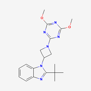 2-tert-butyl-1-[1-(4,6-dimethoxy-1,3,5-triazin-2-yl)azetidin-3-yl]-1H-1,3-benzodiazole