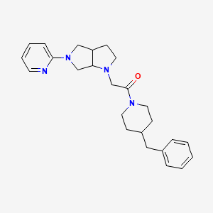 molecular formula C25H32N4O B6436865 1-(4-benzylpiperidin-1-yl)-2-[5-(pyridin-2-yl)-octahydropyrrolo[2,3-c]pyrrol-1-yl]ethan-1-one CAS No. 2549053-03-2