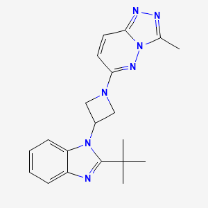 2-tert-butyl-1-(1-{3-methyl-[1,2,4]triazolo[4,3-b]pyridazin-6-yl}azetidin-3-yl)-1H-1,3-benzodiazole
