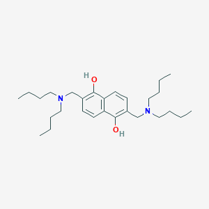 molecular formula C28H46N2O2 B6436893 2,6-bis[(dibutylamino)methyl]naphthalene-1,5-diol CAS No. 2549017-25-4