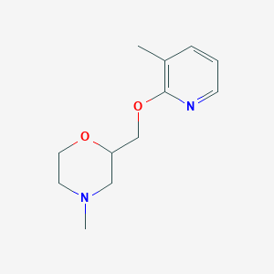 molecular formula C12H18N2O2 B6437038 4-methyl-2-{[(3-methylpyridin-2-yl)oxy]methyl}morpholine CAS No. 2548991-90-6