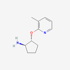 molecular formula C11H16N2O B6437053 (1R,2R)-2-[(3-methylpyridin-2-yl)oxy]cyclopentan-1-amine CAS No. 2290872-14-7