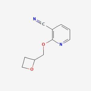 molecular formula C10H10N2O2 B6437099 2-[(oxetan-2-yl)methoxy]pyridine-3-carbonitrile CAS No. 2549013-42-3