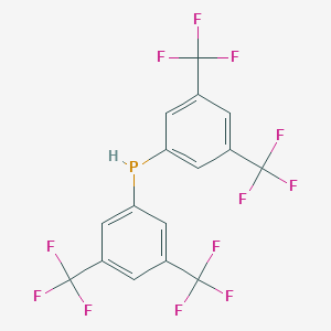 molecular formula C16H7F12P B064371 Bis(3,5-di(trifluoromethyl)phenyl)phosphine CAS No. 166172-69-6
