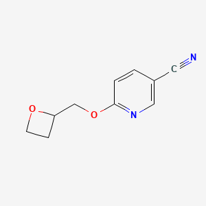 molecular formula C10H10N2O2 B6437100 6-[(oxetan-2-yl)methoxy]pyridine-3-carbonitrile CAS No. 2549045-03-4