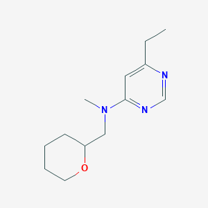 molecular formula C13H21N3O B6437143 6-ethyl-N-methyl-N-[(oxan-2-yl)methyl]pyrimidin-4-amine CAS No. 2549015-96-3
