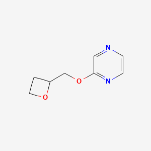 2-[(oxetan-2-yl)methoxy]pyrazine