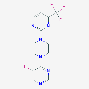 2-[4-(5-fluoropyrimidin-4-yl)piperazin-1-yl]-4-(trifluoromethyl)pyrimidine
