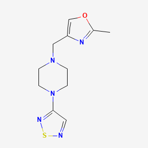 1-[(2-methyl-1,3-oxazol-4-yl)methyl]-4-(1,2,5-thiadiazol-3-yl)piperazine