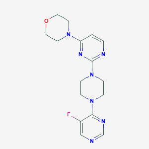 4-{2-[4-(5-fluoropyrimidin-4-yl)piperazin-1-yl]pyrimidin-4-yl}morpholine